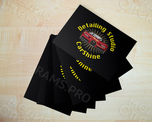 Плакаты 60х38см с логотипом автостудии «CarShine» — фото 1