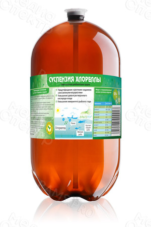 Наклейки-этикетки на тару 30 литров «Суспензия хлореллы» — фото 1