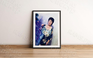 Фотокартина на холсте 30х40см «Дама у новогодней ёлки» — фото 2