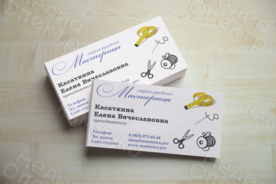 Визитка студии рукоделия «Мастерица» — фото