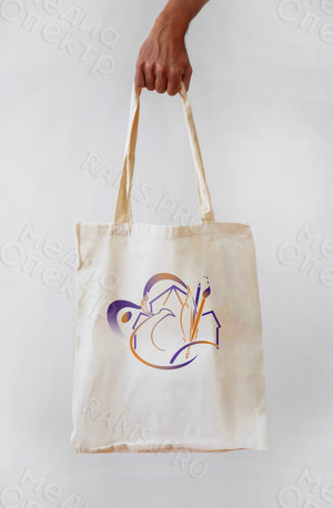 Сумка из нетканого материала 46х38см с логотипом «Пленэр на Академичке» — фото 1