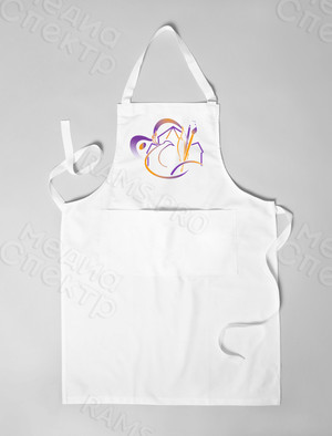 Фартук из нетканого материала 58х59см с логотипом «Пленэр на Академичке» — фото 2