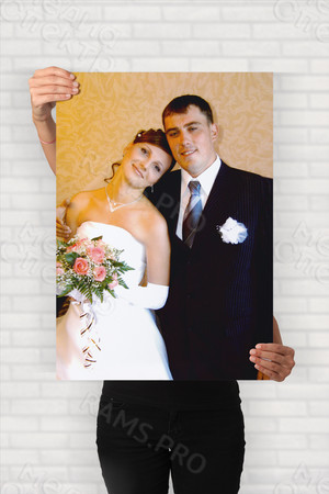 Фотокартина на холсте 30х40см «День свадьбы» — фото 1