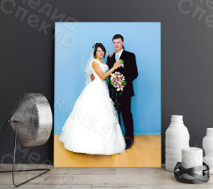 Фотокартина на холсте 60х80см «Жених и невеста» — фото 1