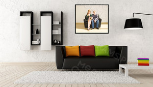 Фотокартина на холсте 60х40см «На диване» — фото 1