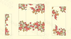 Наклейки в фитнес-клубе My Fit м/р Южный «Осенние листья 2018» — фото 3