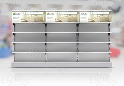 Постер в витрину магазина 1.2х0.4м «Colorika Aquа» Смоленские краски — фото