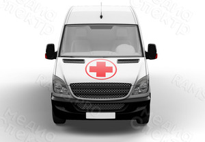 Наклейки на автомобиль круглые 25см и 50см «Красный крест» — фото 3