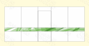 Наклейки на стекла помещений фитнес-клуба «My Fit» м/р «Юность» – «Зеленые полоски» — фото 4