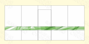 Наклейки на стекла помещений фитнес-клуба «My Fit» м/р «Юность» – «Зеленые полоски» — фото 1