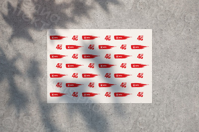 Press wall 3х2.2м «MTS 4G» — фото