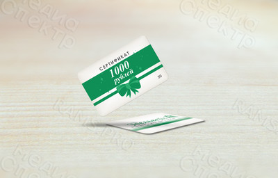 Пластиковая карта 85х55мм для магазина «Эдельвейс» — фото