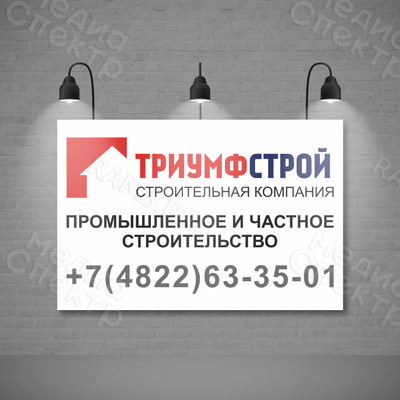 Баннер 3х2м «Триумфстрой» — фото