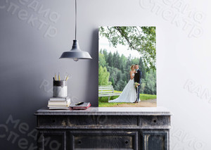 Фотокартина на холсте 50х80см «Молодожены в березовой роще» — фото 2