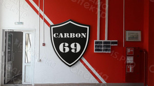 Объемные буквы / Интерьерная вывеска «Carbon69» — фото 2
