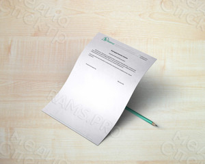 Фирменный бланк А4 медицинской клиники «Генетис» — фото 2