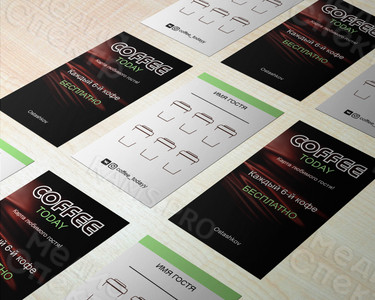 Визитка 90х50мм «COFFEE TODAY» — фото