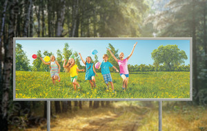 Баннер 3.5х1.2м «Дети в поле» — фото 3