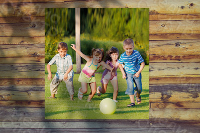 Баннер 1.4х1.5м «Дети с мячом» — фото