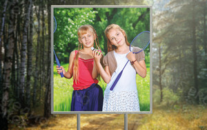 Баннер 1.4х1.5м «Бадминтон» — фото 2