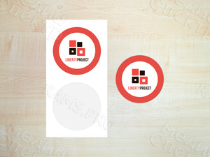 Наклейка круг 20мм «LIBERTIPROJECT» — фото 1