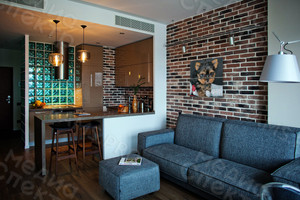 Модульная картина на холсте 40х40см «Собака с шаром» — фото 3