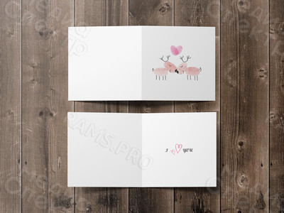 Открытка 15х15см «Барашки» — фото