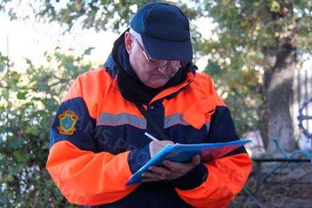 Шеврон 90х100мм с вышивкой логотипа «ГАЗОСПАС» — фото