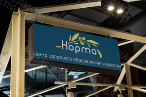 Вывеска 2.1х0.7м для медицинского центра ЗОЖ «Норма» — фото 4