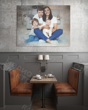 Фотокартина 40х30см на подрамнике «Семья Анны» — фото 2