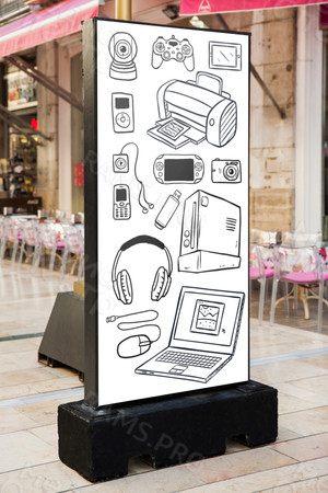 Наклейка на стекло 112х228см «СЕРВИСНЫЙ ЦЕНТР» — фото 3