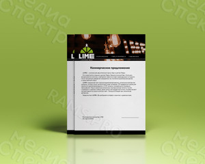 Фирменный бланк А4 «LIME» — фото 1