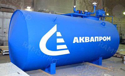 Трафарет-наклейка 2х1м «Аквапром» для нанесения изображения краской на поверхность оборудования — фото