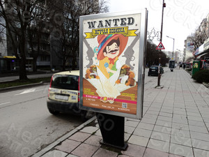 Афиша А1 «Мексиканец» для сети ресторанов быстрого питания «Happy Burger» — фото 4