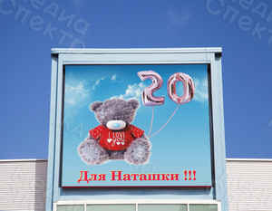 Баннер 2х2м «Для Наташки 20 лет» — фото 3