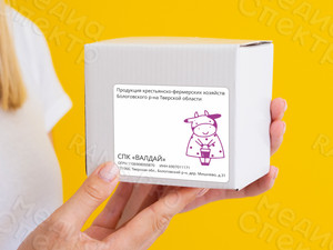 Наклейки на упаковки с продукцией СПК «ВАЛДАЙ» — фото 3