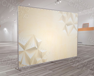 Press Wall 5х3м для гимназии № 2 г. Нелидово — фото