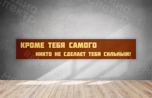 Баннер-лозунг для оформления спортзала — фото 3