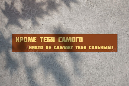 Баннер-лозунг для оформления спортзала — фото