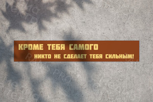 Баннер-лозунг для оформления спортзала — фото 1