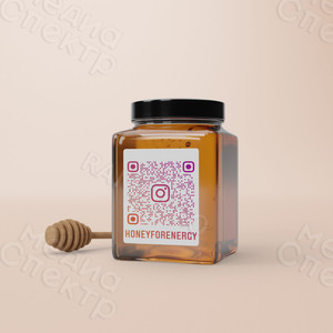 Наклейка-QRкод на упаковки «МЁД ПРЕДГОРЬЯ АЛТАЯ» — фото 2