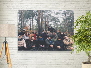 Фотокартина на холсте 60х40см «Прогулка в сосновом лесу» — фото 3