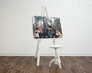 Фотокартина на холсте 60х40см «Прогулка в сосновом лесу» — фото 1