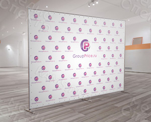 Press Wall 3х2.2м для интернет-магазина GroupPrice.ru — фото 3