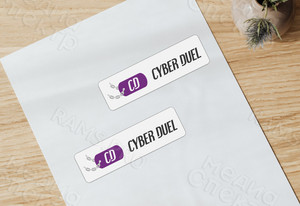 Наклейки 140х40мм «CYBER DUEL» — фото 2