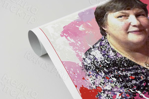 Фотокартина в стиле поп-арт на холсте в багете 40х50см «Портрет Ирины» — фото 2