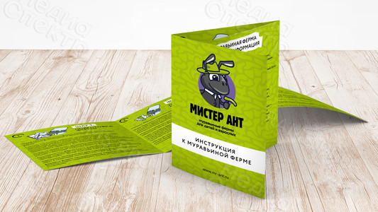 Буклет А6-инструкция к муравьиной ферме «Мистер Ант» 2020 год — фото