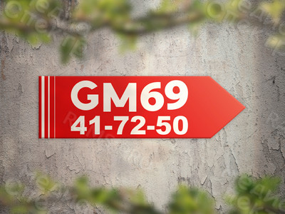 Таблички-указатели «GM69» — фото