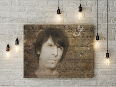 Фотокартина на холсте 28х21см «Друг музыкант» — фото