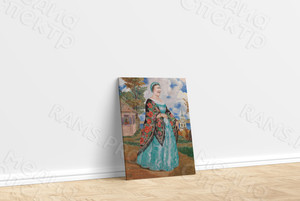 Картина-фотомонтаж на холсте 50х70см «Купчиха» — фото 3